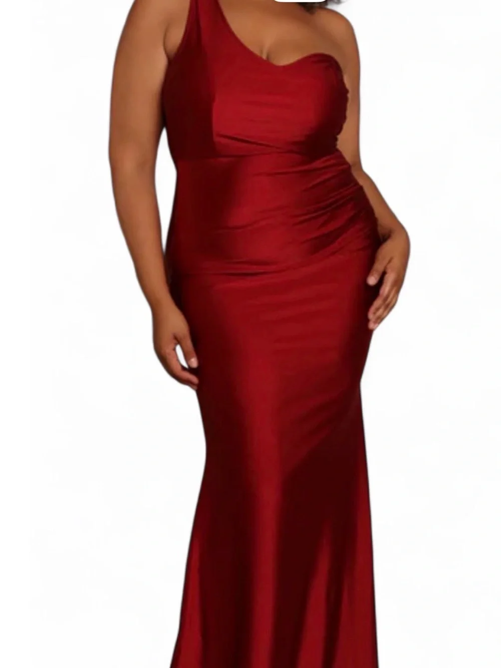 Fashion Nova Wine Red Draped Maxi Skirt